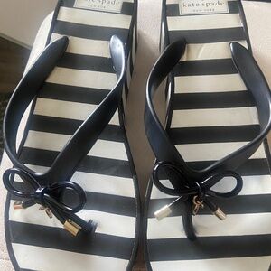 Kate Spade wedge flip flops
